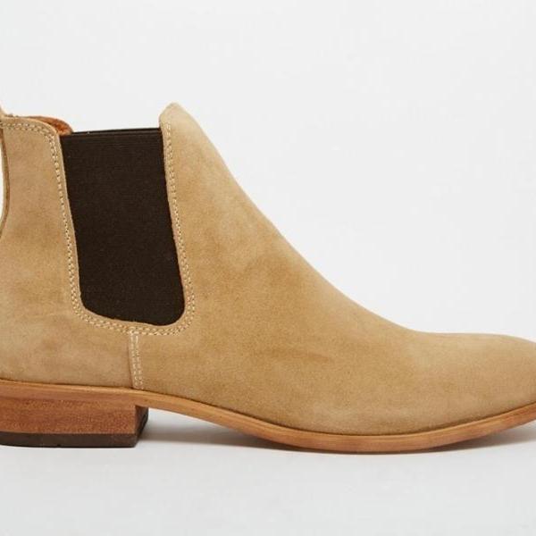flat cream boots